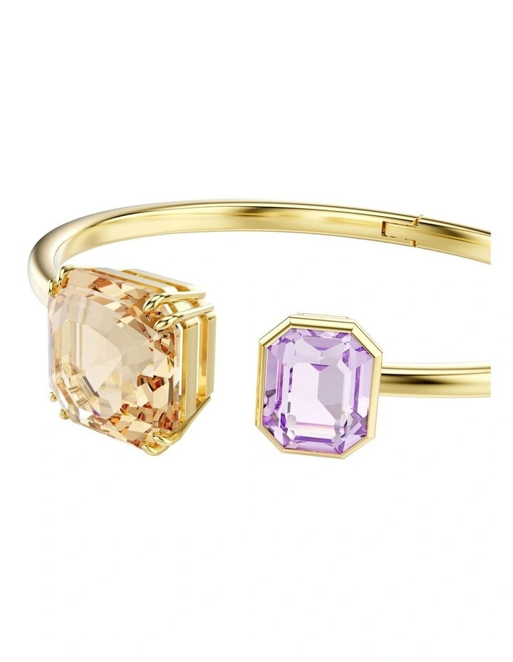 Millenia Bangle Octagon Cut Gold-Tone Plated in Multicolored image 4