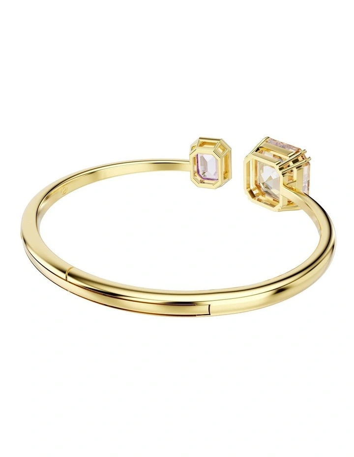 Millenia Bangle Octagon Cut Gold-Tone Plated in Multicolored image 5