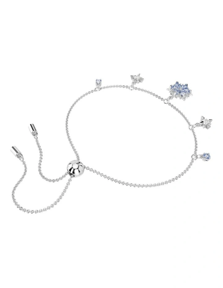 Magic Snowflake Rhodium Plated Bracelet in Blue image 5