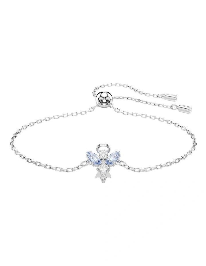 Angel Rhodium Plated Magic Bracelet in Blue image 1
