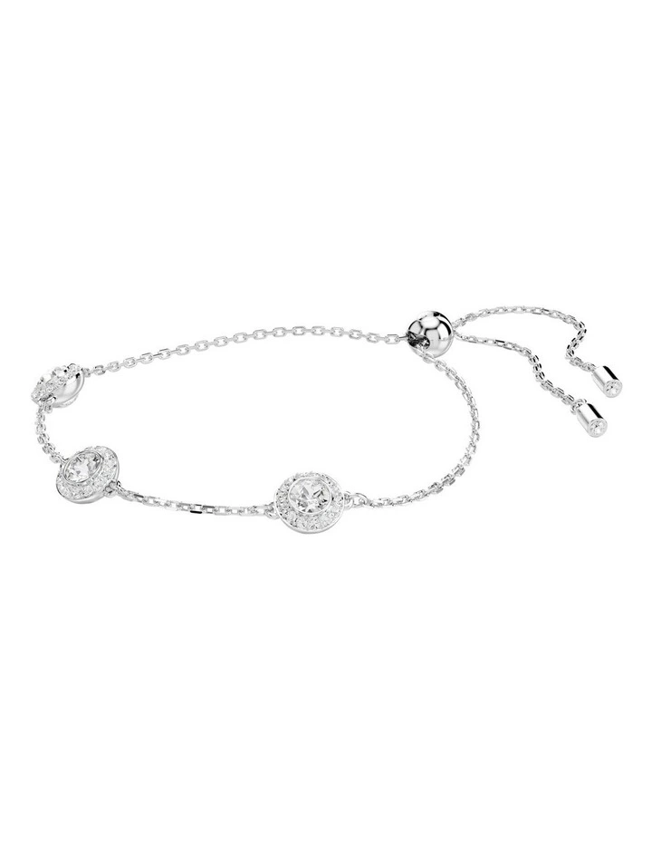 Una Angelic Round Cut Bracelet in White image 2