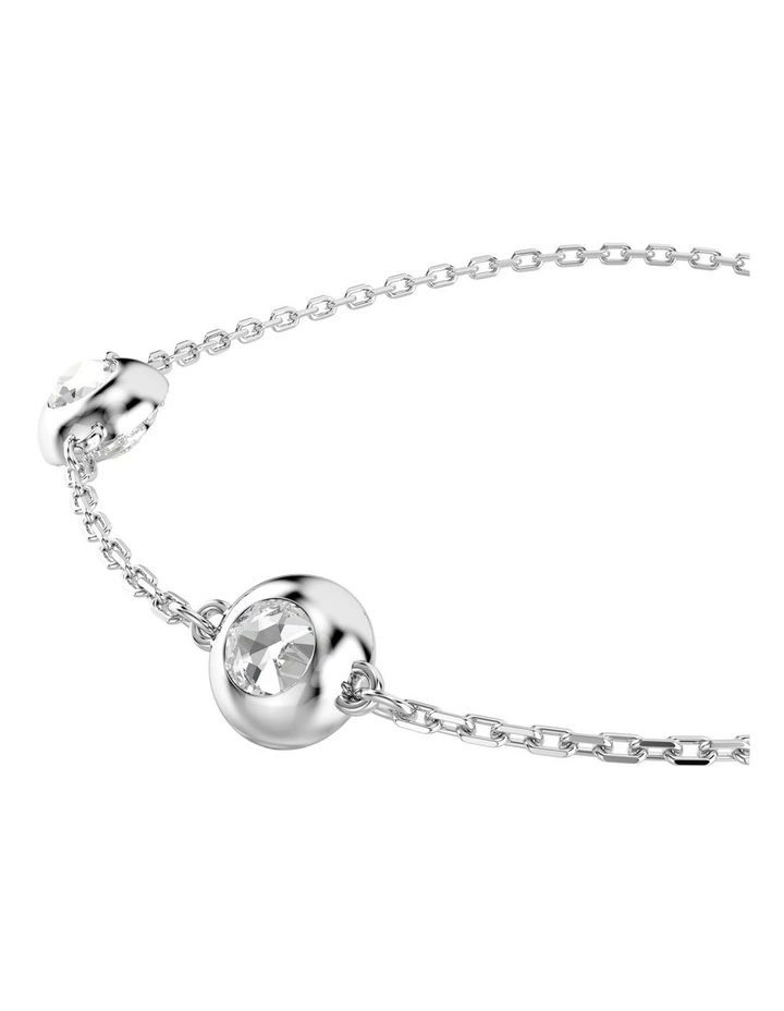 Una Angelic Round Cut Bracelet in White image 5