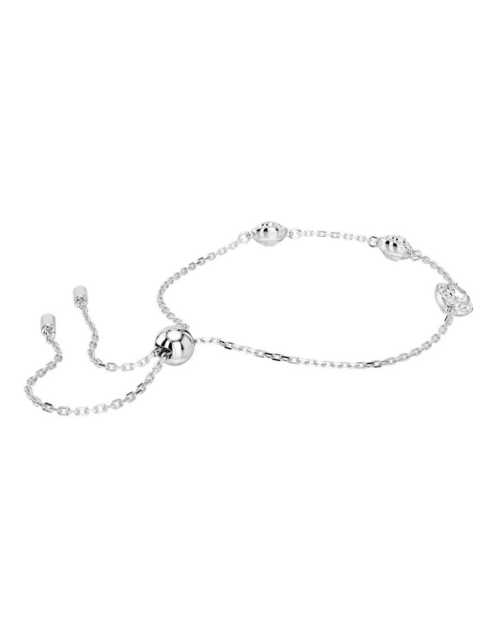 Una Angelic Round Cut Bracelet in White image 6