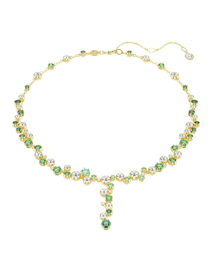 Constella Mixed Cuts Y Necklace in Green image 1