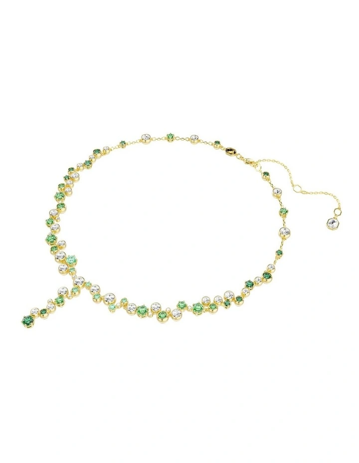 Constella Mixed Cuts Y Necklace in Green image 2
