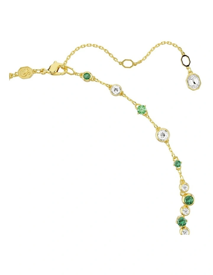Constella Mixed Cuts Y Necklace in Green image 3