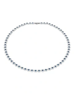 Una Angelic Tennis Necklace in Blue