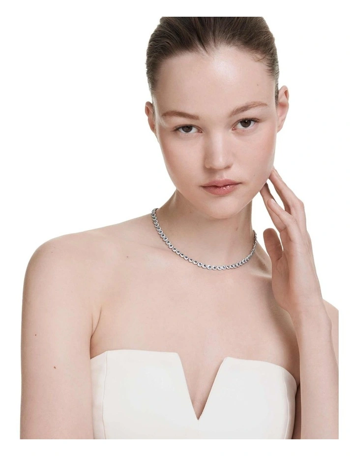 Una Angelic Tennis Necklace in Blue image 6