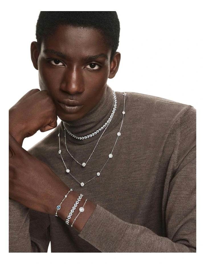 Una Angelic Tennis Necklace in Blue image 7