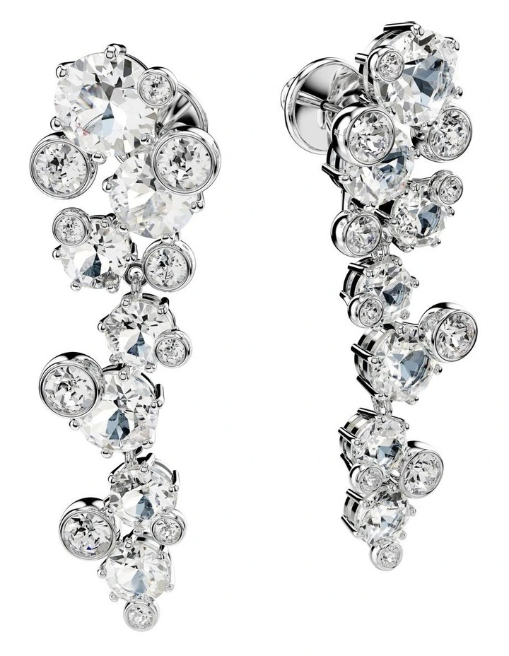 Constella Drop Earrings in White image 3