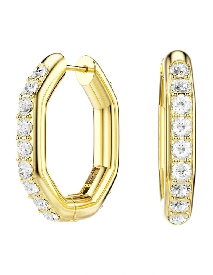 Dextera Hoop Earrings in White image 1