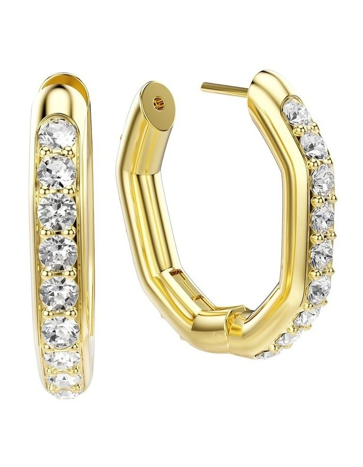Dextera Hoop Earrings in White image 3