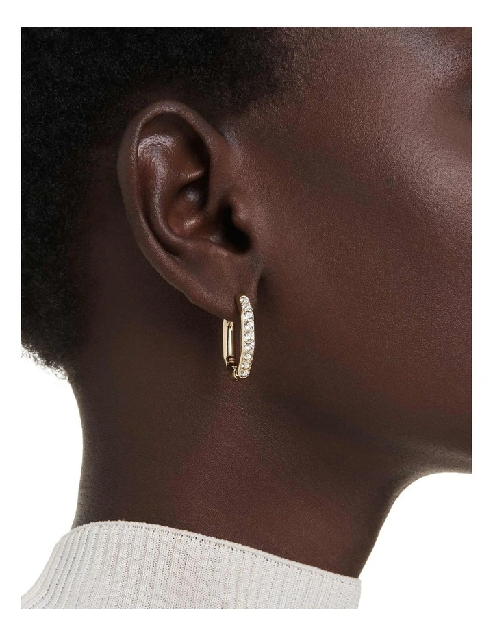 Dextera Hoop Earrings in White image 6