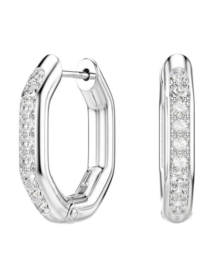 Dextera Hoop Earrings in White image 1