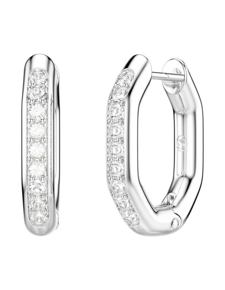 Dextera Hoop Earrings in White image 4