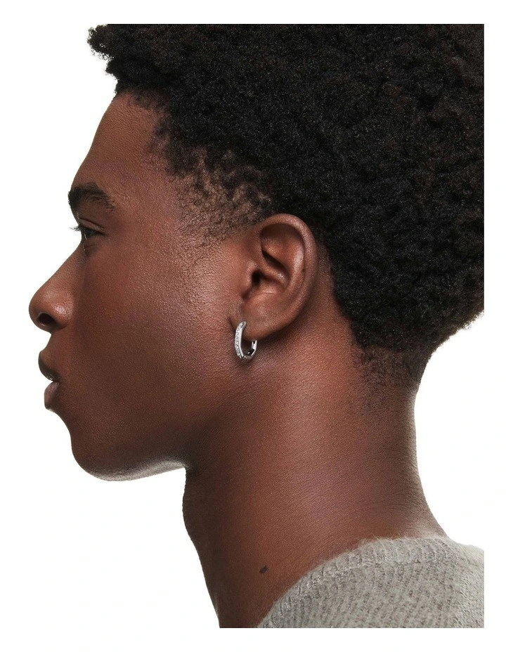 Dextera Hoop Earrings in White image 5