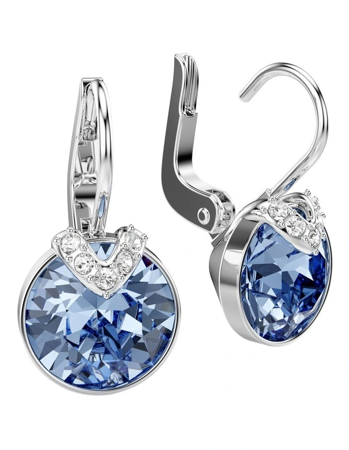 Bella V Drop Earrings in Blue image 3
