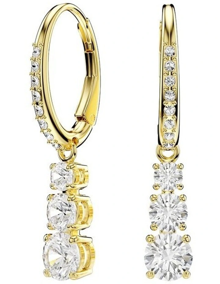 Stilla Attract Hoop Earrings in White image 1