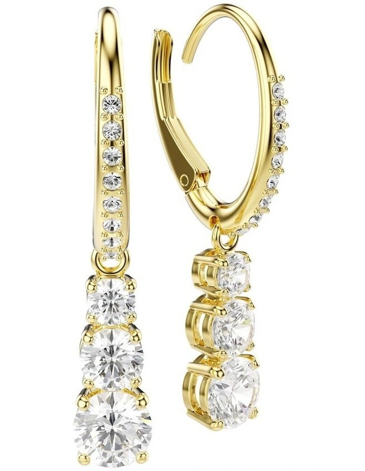 Stilla Attract Hoop Earrings in White image 3