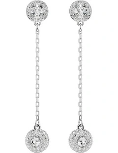 Una Angelic Drop Earrings in White