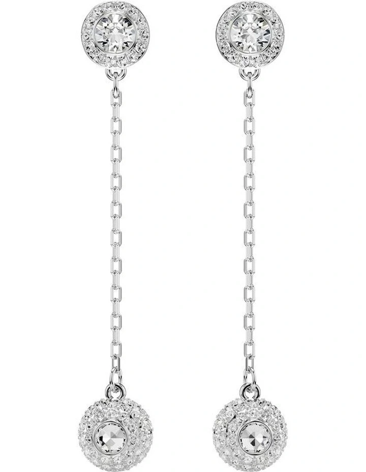 Una Angelic Drop Earrings in White image 1