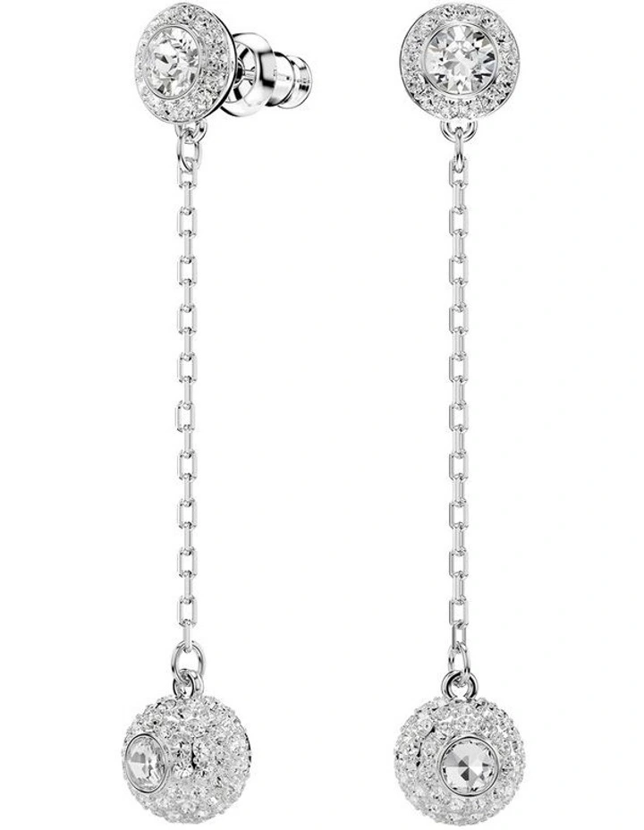 Una Angelic Drop Earrings in White image 2