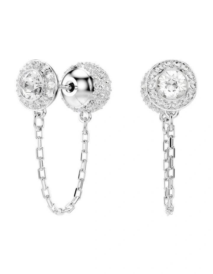 Una Angelic Drop Earrings in White image 3