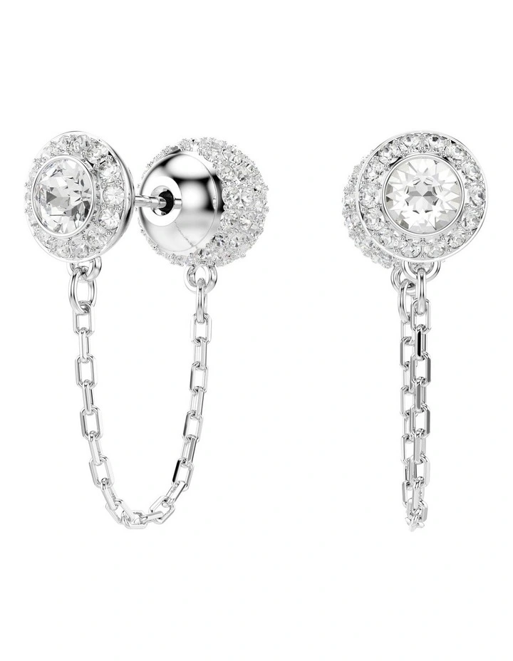 Una Angelic Drop Earrings in White image 3