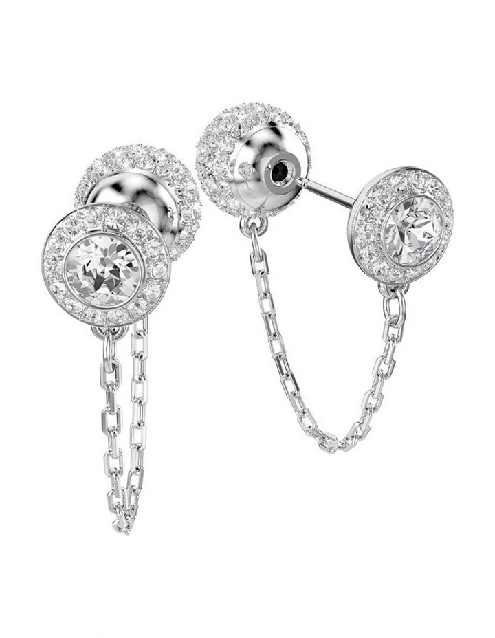 Una Angelic Drop Earrings in White image 4