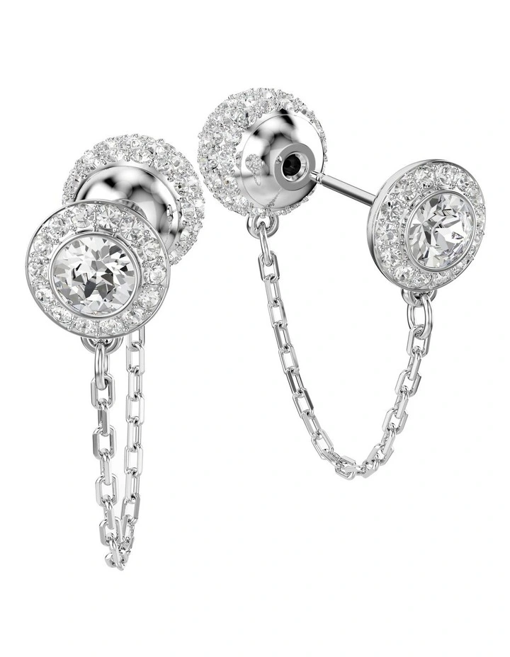 Una Angelic Drop Earrings in White image 4