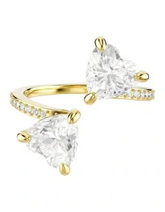 Mesmera Attract Open Ring in White