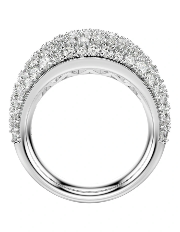 Sublima Ring Rhodium Plated in White image 3
