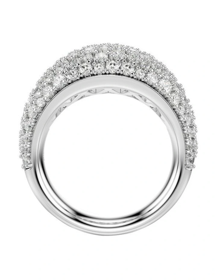 Sublima Ring Rhodium Plated in White image 3