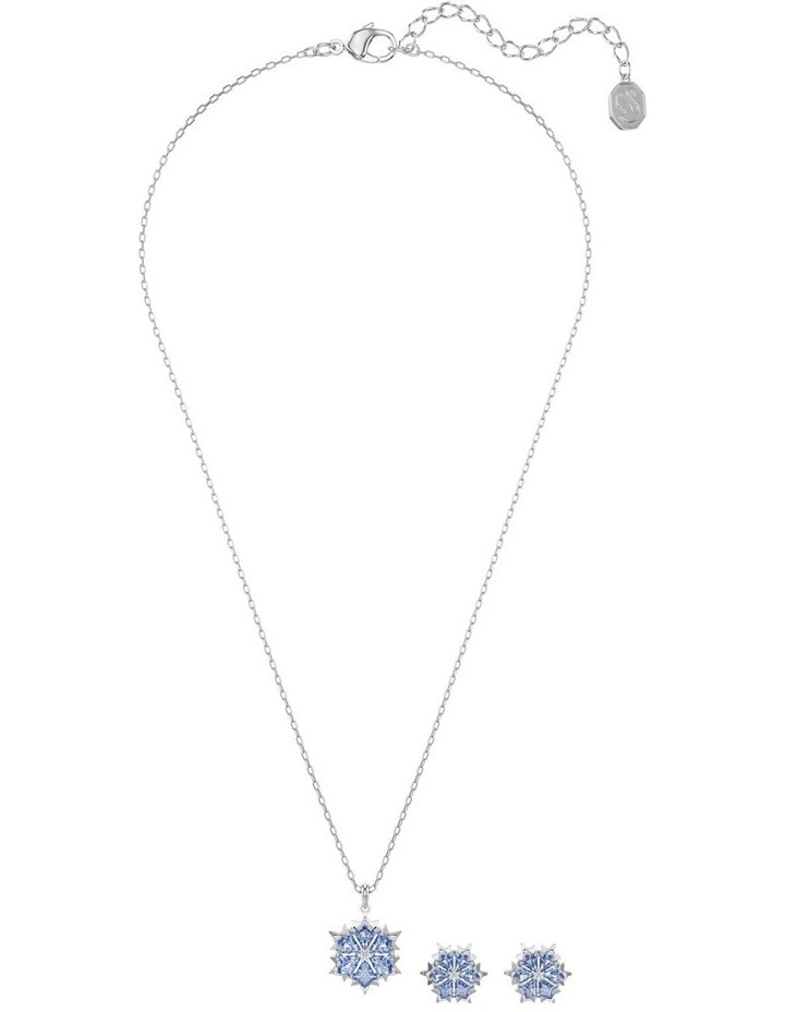Snowflake Rhodium Plated Magic Set in Blue image 2