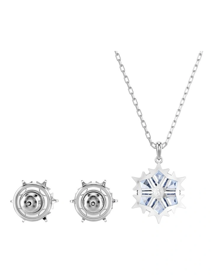 Snowflake Rhodium Plated Magic Set in Blue image 6