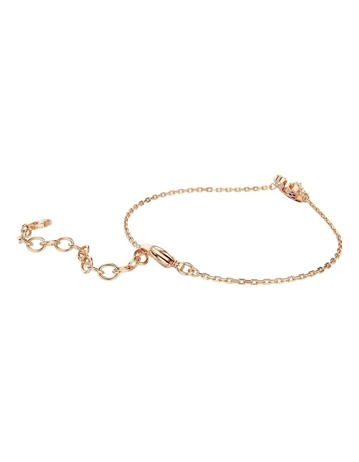 Swan Bracelet Mixed Cuts Swan Rose Gold-Tone Plated in White image 5