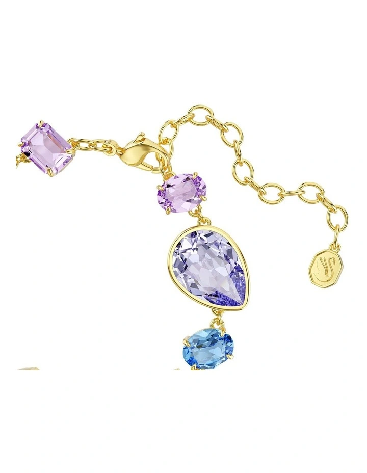 Mixed Cuts Gold-Tone Plated Gema Bracelet in Multicolored image 3