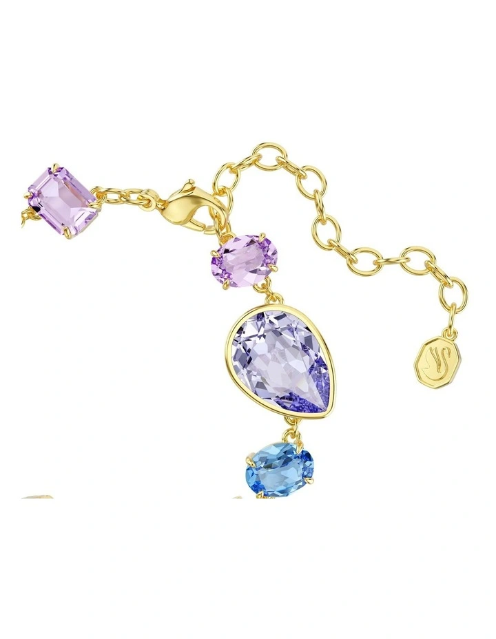 Mixed Cuts Gold-Tone Plated Gema Bracelet in Multicolored image 3