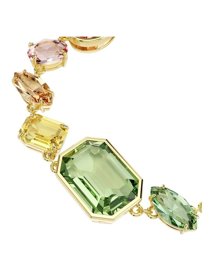 Mixed Cuts Gold-Tone Plated Gema Bracelet in Multicolored image 4