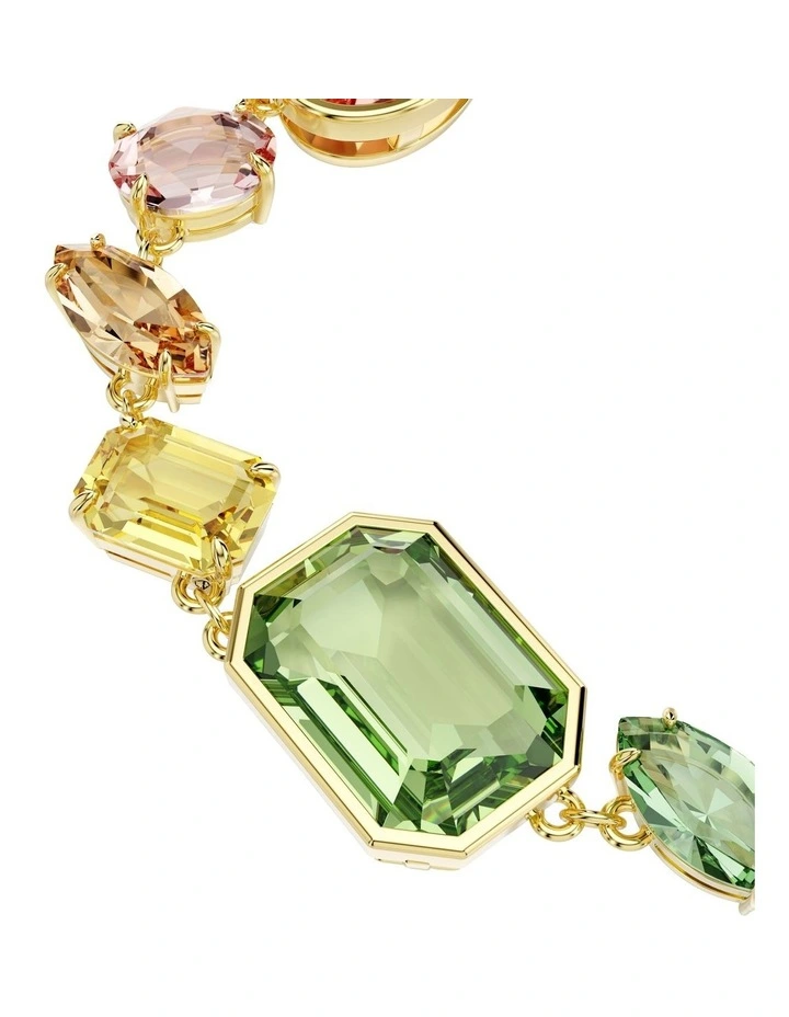 Mixed Cuts Gold-Tone Plated Gema Bracelet in Multicolored image 4