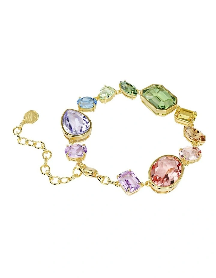 Mixed Cuts Gold-Tone Plated Gema Bracelet in Multicolored image 5