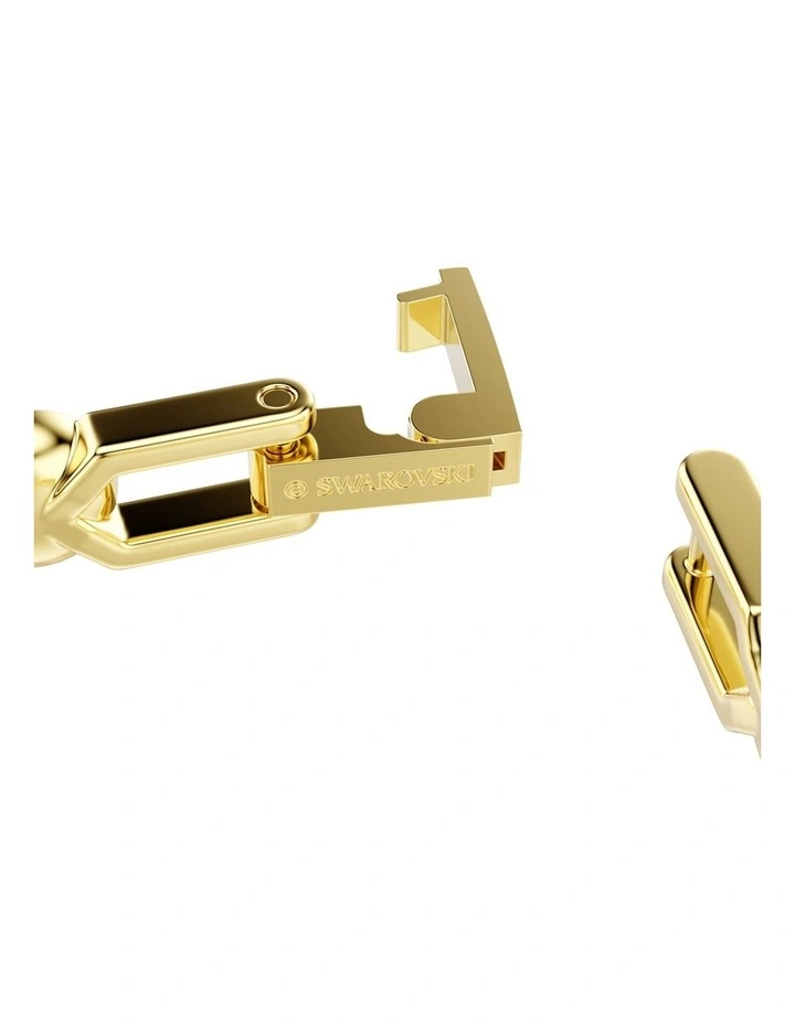 Una Angelic Bracelet Round Cut Gold-Tone Plated in White image 3