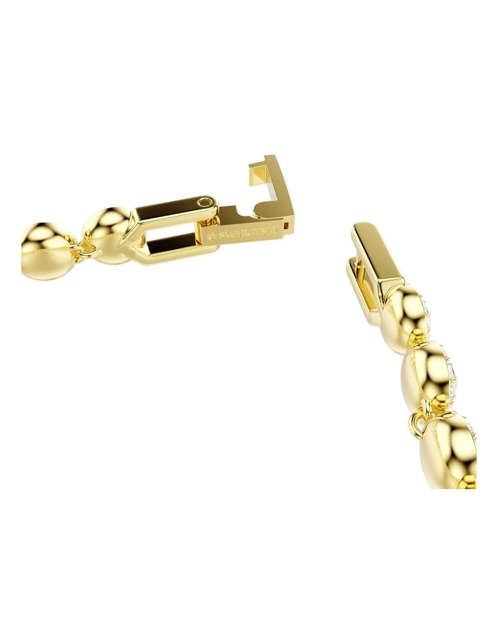 Una Angelic Bracelet Round Cut Gold-Tone Plated in White image 3