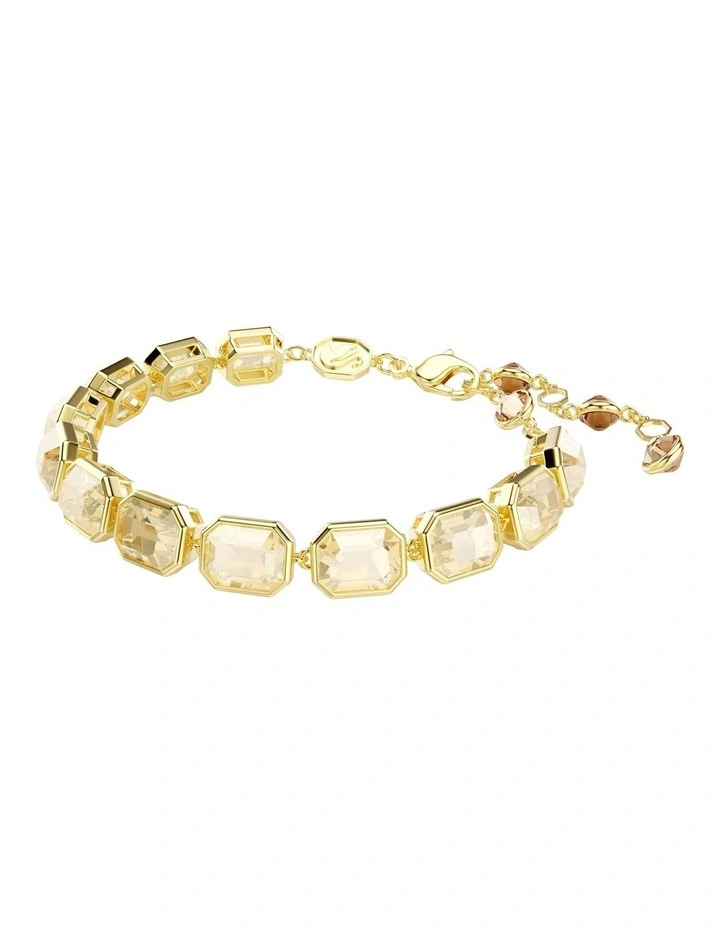 Millenia Bracelet Octagon Cut Gold-Tone Plated in Caramel image 2