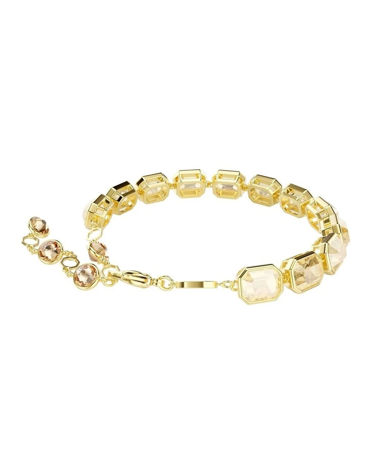 Millenia Bracelet Octagon Cut Gold-Tone Plated in Caramel image 5