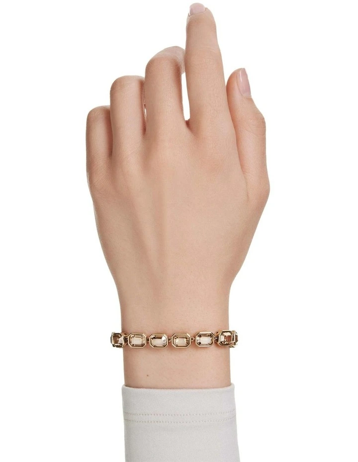 Millenia Bracelet Octagon Cut Gold-Tone Plated in Caramel image 6