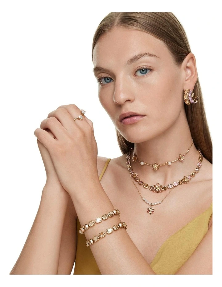 Millenia Bracelet Octagon Cut Gold-Tone Plated in Caramel image 7