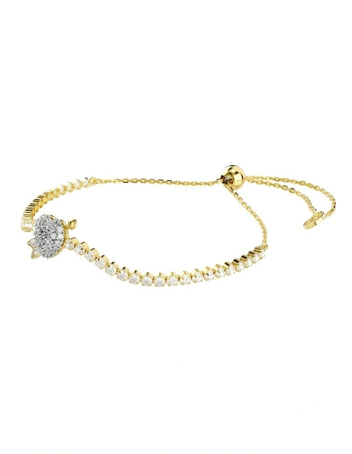 Idyllia Bracelet Mixed Cuts Heart With Arrow Gold-Tone Plated in White image 2