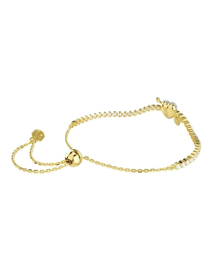 Idyllia Bracelet Mixed Cuts Heart With Arrow Gold-Tone Plated in White image 5