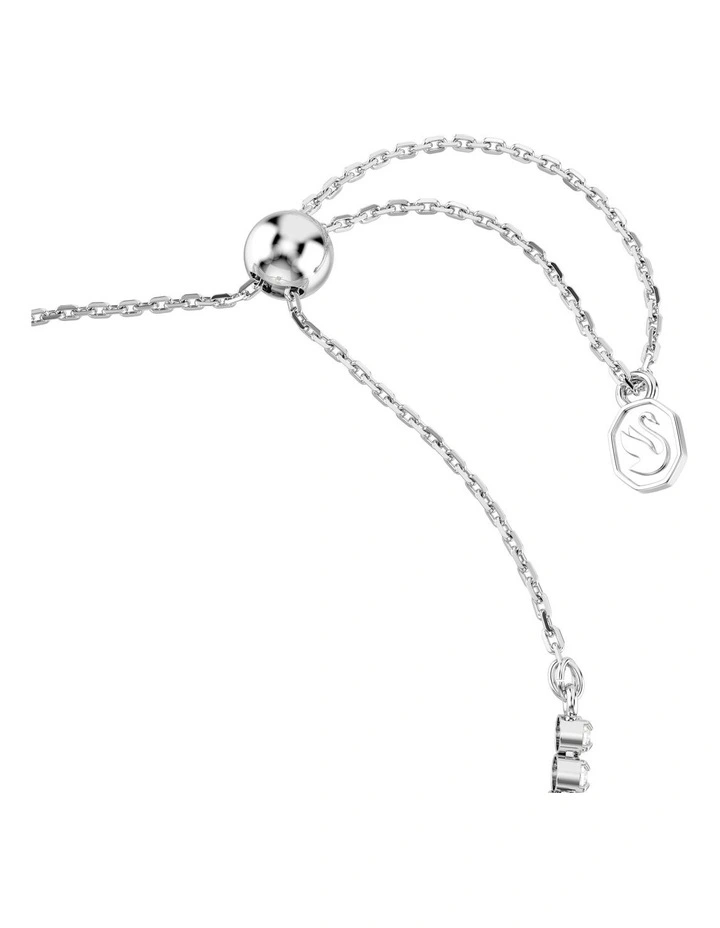 Idyllia Bracelet Mixed Cuts Heart With Arrow Rhodium Plated in White image 3